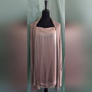 Seventy Duster Cardigan Slip Dress